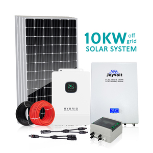 Système solaire complet 10 kW avec batterie lithium 48 V hybride et panneaux solaires monocristallins demi-coupés pour système d'énergie solaire hors réseau - Product Image 2