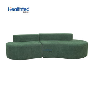 Sofá Seccional Modular Multifuncional Extensible con Compresión, Diseño sin Respaldo y Borde Redondo para Uso en Sala de Estar - Product Image 2