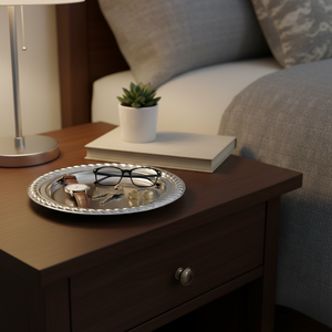 Vassoio Decorativo da 13 cm con Bordo, Portaoggetti e Portaoggetti da Comodino - Product Image 3