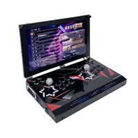 Console de jeu d'arcade portable pliable de 21 pouces, table de jeu en métal Pandora SAGA Box avec 5000/9800 jeux
