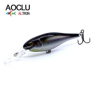 Leurre de pêche flottant à manivelle en stock, 70 mm, 8,7 g, leurre de type shad minnow, plongée de 3,3 m, <span class=keywords><strong>nageur</strong></span> flottant, leurre à hochet - Product Image 3