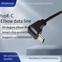 Kabel Data Usb C Tipe c, kabel Data Usb C siku 90 derajat, sudut kanan, kabel pengisian daya Usb c
