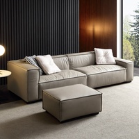 Canapé modulaire italien moderne de luxe en cuir ensemble de canapés meubles de salon