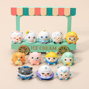 2025 nuevo Moe Pet Park pintado a mano huevo niño marea jugar dibujos animados muñeca resina escritorio mano coche decorativo llavero colgante - Product Image 4