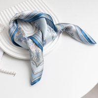 Foulard carré en soie de mûrier 100% imprimé pour femme, léger, en satin, multifonctionnel, petite taille, élégant