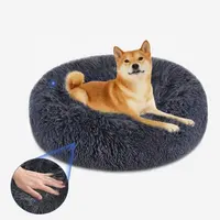 Cama para animais de estimação removível, almofada segura lavável para cachorros e gatos de pelúcia macia e confortável
