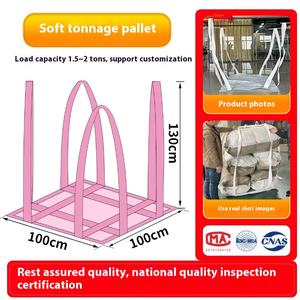 רצועות הרמת משטחים רכים חציית חיזוק חיזוק הניתן למחזור 1-2 טון טיפול בשקיות מטען פלסטיק מלגזה שקיות 5:1 בטיחות - Product Image 5