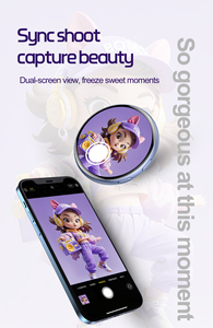 Badge électronique intelligent AI avec écran tactile IPS HD de 1,7 pouce, transfert de photos et de selfies via Bluetooth, badge numérique intelligent AI - Product Image 2
