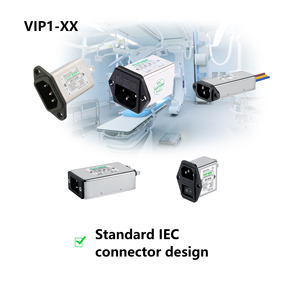 Ac 220V 10A IEC 320 C14 nam cắm 3-pin đen PCB bảng điều chỉnh Ổ cắm điện với bộ lọc RFI (LC RC mạng) EMC/EMI lọc kết nối - Product Image 5