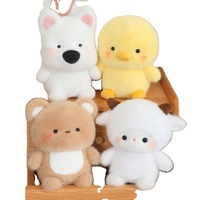 Peluche ODM Ours Cochon Éléphant en Coton PP Rembourré, Jouet Anti-Stress, Ornement Animal en Peluche, Cadeau d'Anniversaire, Poupée Compagnon