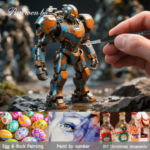 Panwenbo – Lot de 6 pinceaux professionnels pour aquarelle, <span class=keywords><strong>d</strong></span>étails fins, nail art et peinture miniature pour artistes - Product Image 5