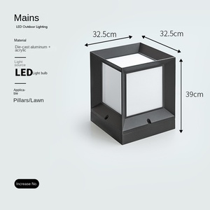 Luz Led de Césped para Patio al Aire Libre Luces de Bolardo Led de Bajo Voltaje Lámpara de Bolardo de Jardín - Product Image 3