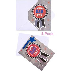 MAYPLUSS 13 Inch Gift Bag With Card And Tissue Paper Grey Medal Design For Fathers Day - Product Image 5