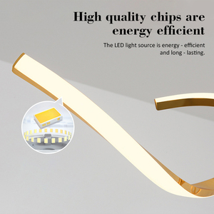 Lámpara <span class=keywords><strong>Colgante</strong></span> LED de Geometría Nórdica para Comedor, Sala de Estar, Isla de <span class=keywords><strong>Cocina</strong></span>, Lámpara de Techo con Diseño de Ondas, Decoración para el Hogar - Product Image 2