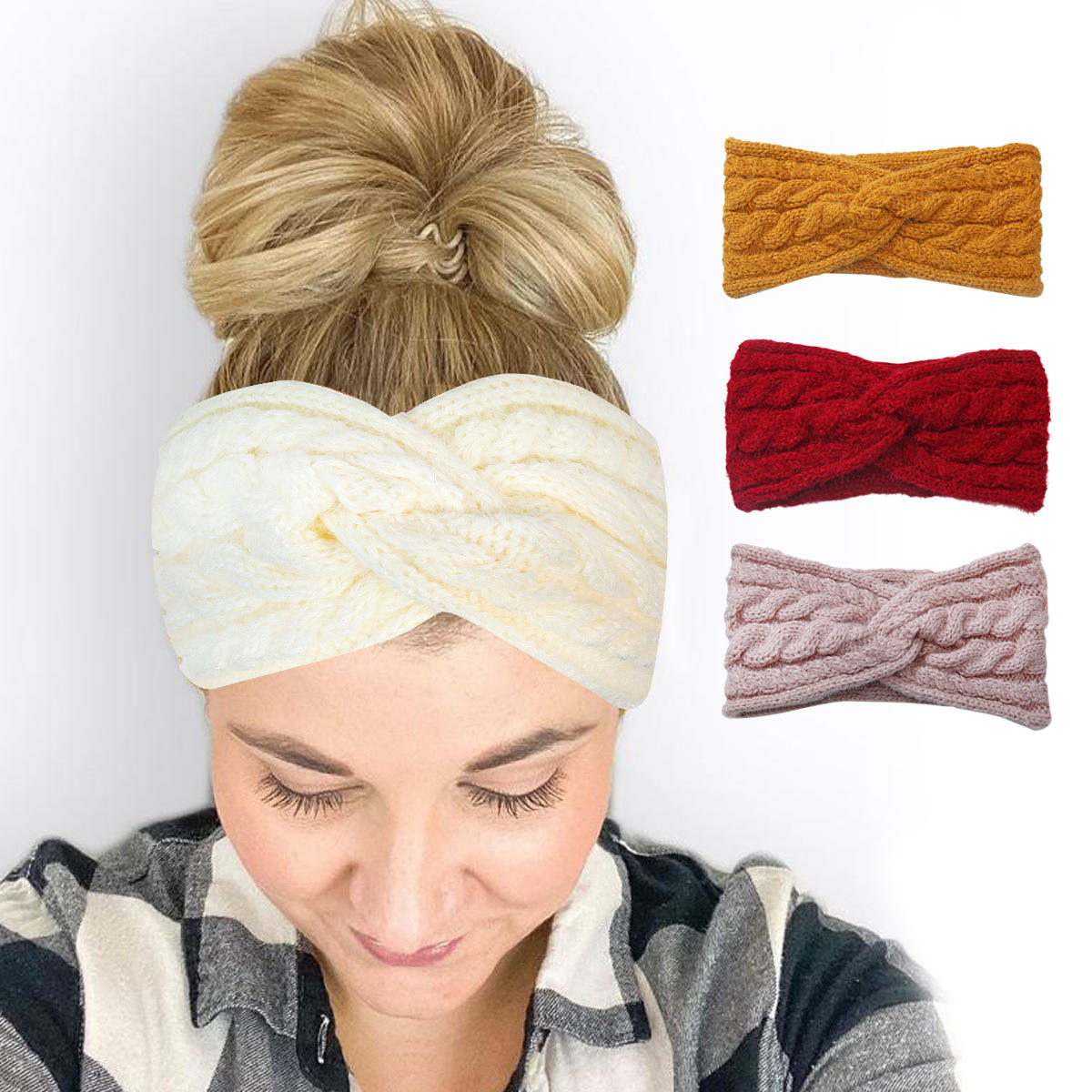Wholesale New Cross Twist Hair Band Manufacturer Spot Warm Acrylic