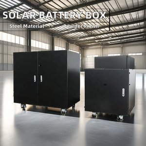 Customized Galvanized Steel Sheet Metal Solar <strong>Battery</strong> Box Enclosure With Lithium <strong>Battery</strong> Rack Outlet Premium Fabrication Product