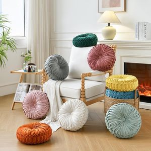 Lüks kadife atmak yastık yuvarlak kabak minder dekoratif kanepe sandalye yatak araba ev dekor için minder örtüsü yer minderi - Product Image 2