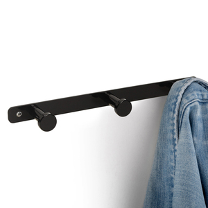 Appendiabiti da parete in acciaio verniciato nero Hamilton 7200314 EMUCA - Product Image 3