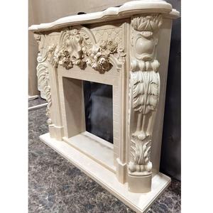 Moderno intagliato <span class=keywords><strong>a</strong></span> mano in marmo naturale intaglio camino decorazioni interne marmo camino mensola del camino per la casa - Product Image 3