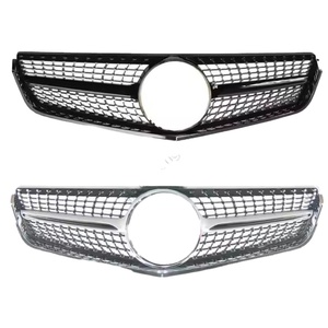 Pour WRR Auto Accessoires Grille pour Mercedes Benzs W204 W164 W223 <span class=keywords><strong>Sprinter</strong></span> Modification Diamant <span class=keywords><strong>AMG</strong></span> Grille de pare-chocs avant pour BMWs - Product Image 1