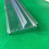 Tiras de datos de etiquetas de canal de precio de estante de PVC de plástico transparente personalizado para estante