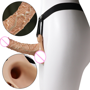 Kit de Bondage BDSM para Adultos con Arnés Strap-On, Vibrador de Silicona Suave, Dildo, Cinturón de PVC - Productos de Juguetes Sexuales - Product Image 2