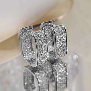 Trendy Fashion U-Shape <b>Ear</b> <b>Cuff</b> <b>Earrings</b> | 18K Gold Plated Micro Pave Zircon | Unisex Popular Style - Product Image 6
