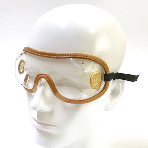 クラシック乗馬レース安全ゴーグルメガネアンチ風防塵エアベントPCレンズPUフレーム透明EN166標準 - Product Image 2