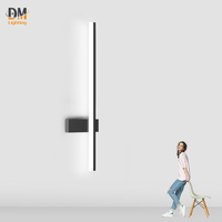 2022 Art Deco Tối Giản Nhôm Matt Đen Trong Nhà Led 10 Wát Tường Sconces Lên Và Xuống Đèn Tường
