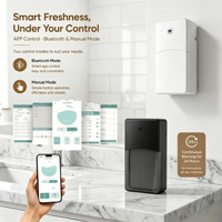 Diffuseur d'arômes mural sans eau H5 commercial 500 ml, machine intelligente de diffusion d'huiles essentielles pour le contrôle domestique