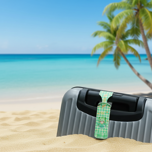 Étiquette de bagage personnalisable en cuir PU vierge, créative, pour carte d'embarquement d'avion, avec nom, pour voyage - Product Image 6