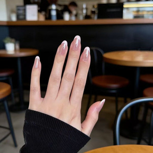 <span class=keywords><strong>Uñas</strong></span> Postizas Blancas Plateadas de Alta Calidad, <span class=keywords><strong>Uñas</strong></span> a Presión Hechas a Mano <span class=keywords><strong>con</strong></span> Diseño de <span class=keywords><strong>Rosa</strong></span>, Mariposa y Lazo - Product Image 3