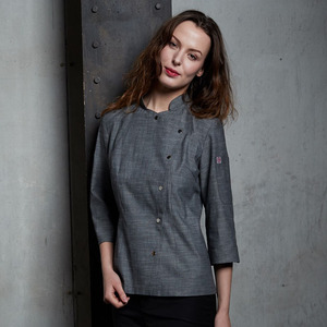 Cassa pronta per la spedizione di uniformi da ristorante e da bar a mezza manica da donna e uniforme da Chef - Product Image 4