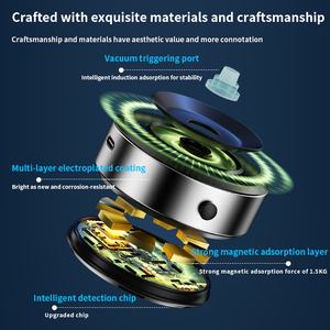 360 ° Soporte Magnético Ajustable para Teléfono con Ventosa, Soporte Magnético para Tablero de Coche con Manos Libres, Universal para Todos los Teléfonos Móviles - Product Image 5