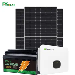 220v fotovoltaik güneş enerjisi sistemi 5kw kapalı ızgara komple 5000w güneş paneli sistemi ev için