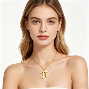 Collier Symbole Pi YK 3.14, Lettre de l'Alphabet Grec, Bijou Mathématique Pi, Cadeau pour la Journée Pi - Product Image 5