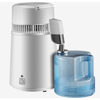 Distillateur d'eau pure de laboratoire électrique 15W en plastique 50 GPD entièrement amélioré avec poignée, conteneur de 1,1 gallon / 4L sans BPA pour usage domestique