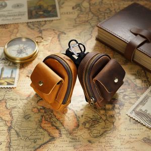 Genuine Leather Promotional Coin Purse & <b>Small</b> Hanging Storage Bag with Zipper Embossed Design-Welcome Gifts Key Pouch - Product Image 3