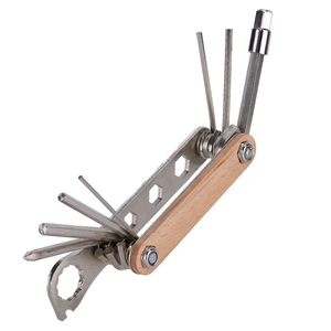 Kit di attrezzi per la riparazione di biciclette multifunzione 13 <span class=keywords><strong>in</strong></span> <span class=keywords><strong>1</strong></span>, strumento di manutenzione per bici pieghevole <span class=keywords><strong>in</strong></span> acciaio portatile per il ciclismo - Product Image 1