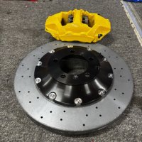 Kit de freinage à disque carbone-céramique 440/410 mm, étrier de frein avant 10 pistons, arrière 4 pistons pour Porsche Taycan 4S 2020, AUDI E-TRON GT