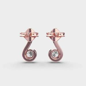 <b>Diamond</b> Stud <b>Earrings</b> with 925 Sterling Silver Stylish Designer Fine Jewelry for Wedding Party Everyday Elegance - Product Image 1