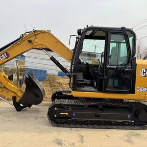 Mini-excavatrice Cat308E 95% neuve, d'origine japonaise, avec moteur hydraulique, boîte de vitesses, pompe à engrenages, roulement et PLC, excavatrices d'occasion - Product Image 1