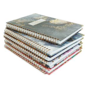 Bonne qualité <span class=keywords><strong>2022</strong></span> 2023 impression personnalisée A5 couverture rigide or spirale quotidien hebdomadaire mensuel planificateur carnet de notes - Product Image 1
