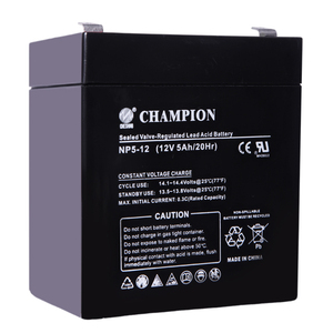 Baterías de Plomo-Ácido VRLA AGM de <span class=keywords><strong>6V</strong></span> 12V de Reemplazo Rápido OEM/OM, Caja de Cartón Negra, Fuente de Alimentación Ce, Plástico ABS, 12v <span class=keywords><strong>5ah</strong></span> - Product Image 2