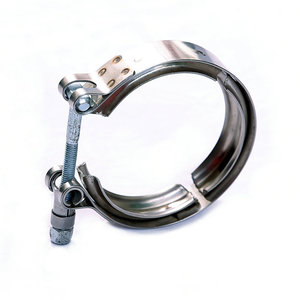 Collier de serrage en <span class=keywords><strong>V</strong></span> Inox <span class=keywords><strong>76mm</strong></span> pour échappement de générateur - Product Image 6