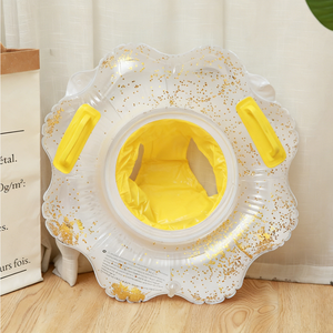 Flotador Inflable de PVC con Purpurina <span class=keywords><strong>en</strong></span> Forma de <span class=keywords><strong>Huevo</strong></span> y Flor para Niños, Asiento Flotante para Bebés y Niños Pequeños, Anillo Flotante para <span class=keywords><strong>Agua</strong></span> - Product Image 1