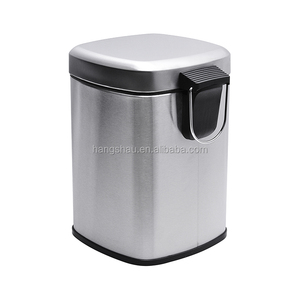 6L Vuông Thép Không Gỉ Chân Đạp Thùng Rác - Product Image 6