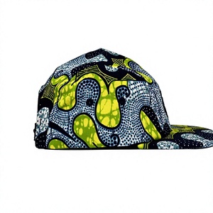 Gorra de 5 Paneles con Parche Tejido Personalizado, Estampado Geométrico, Gorra Snapback para Adultos, Estilo Urbano, Uso Casual para las Cuatro Estaciones, Fabricada en Vietnam - Product Image 2