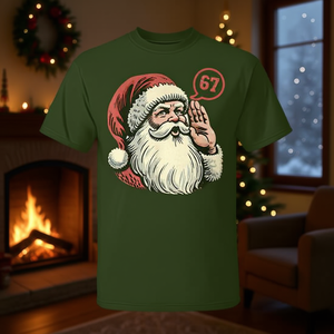 Camiseta navideña Six Seven Meme de Papá Noel para niños, diseño 67 - Product Image 3