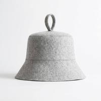 Chapeau de sauna en feutre 100% laine mérinos, sans couture, résistant à la chaleur, à dessus rond, coloré, épaissi, pour la Russie et le Japon